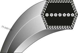 Řemen dvojitě klínový AA90" sečení MTD